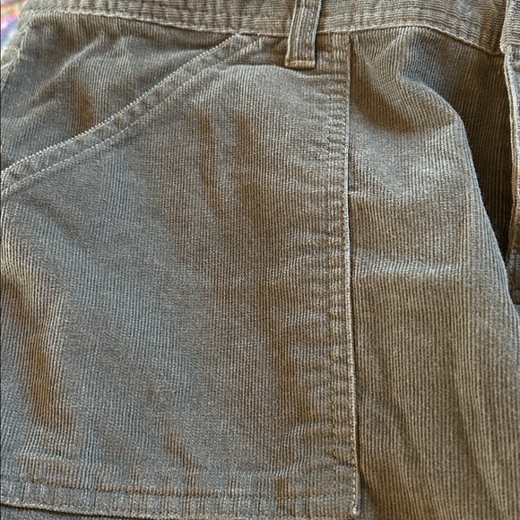 NWT Banana Republic Gray Corduroy Martin Fit Low Rise Flap Pockets Flare Pants - Picture 9 of 13